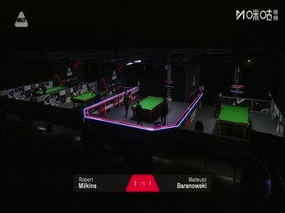 斯诺克英锦赛资格赛第二轮112进80 罗伯特·米尔金斯6-2马特乌斯·巴拉诺夫斯基 20251123